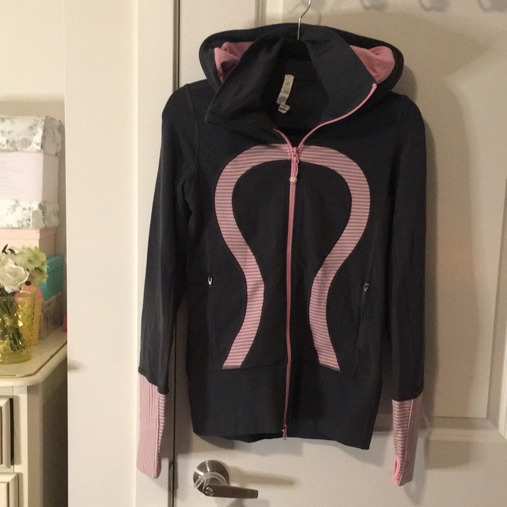 Lululemon Gray & Pink Hoodie